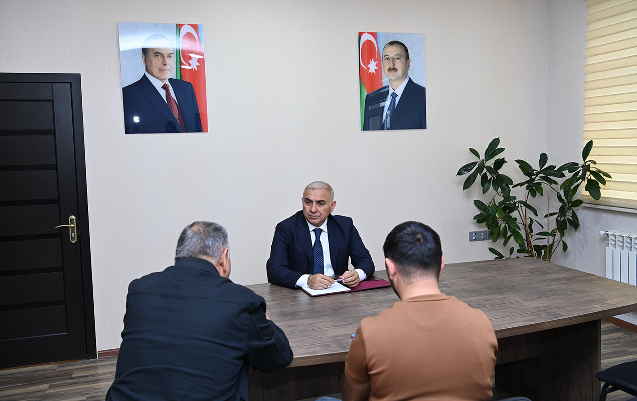 Vüqar Əhmədov Şamaxıda vətəndaşları qəbul etdi